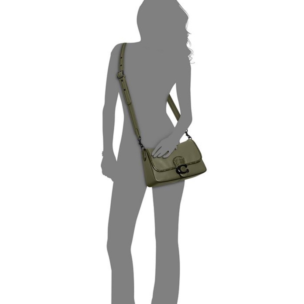 SOLD OUT RARE Coach Tabby Soft Leather With Snakeskin Detail Shoulder Bag - Picture 4 of 12